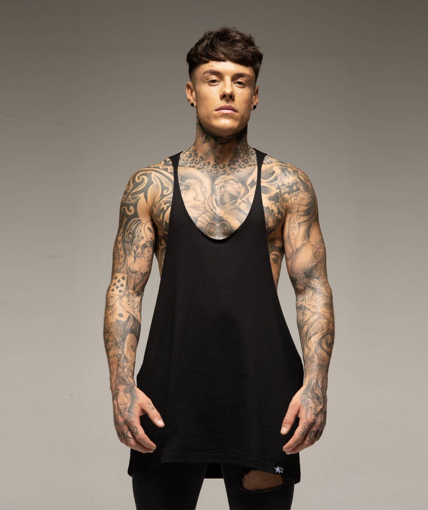 Rated Extreme Stringer Vest (Black) - Machine Fitness