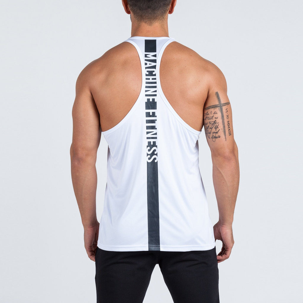 Strike Stringer Vest (White) - Machine Fitness